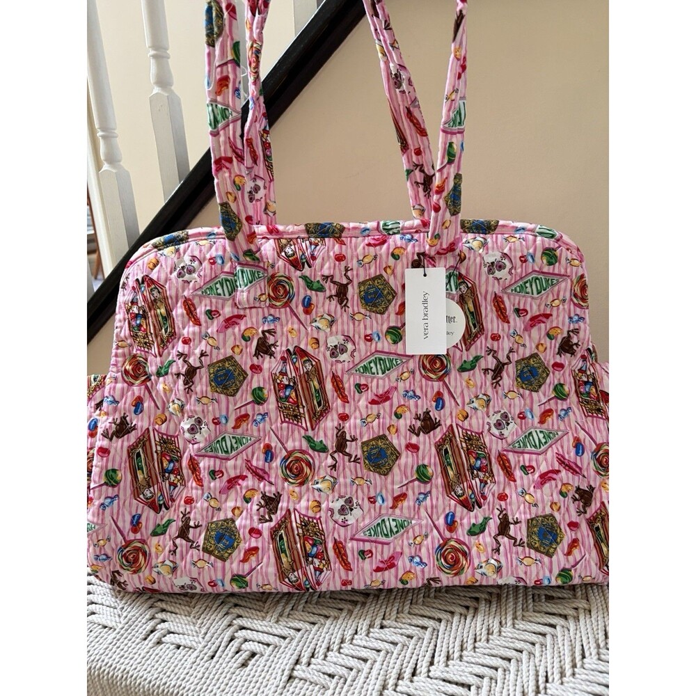 Vera Bradley X Harry Potter Honeydukes Weekender Large Travel Bag Pink NWT